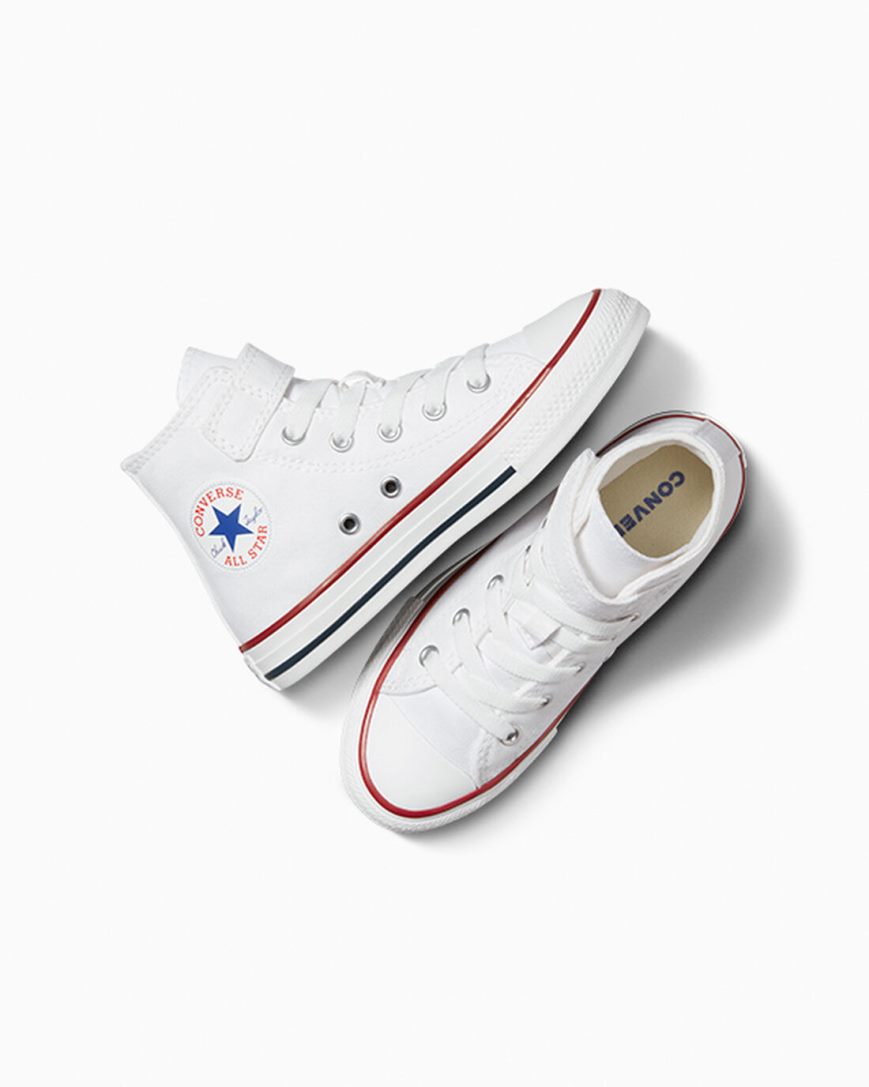 Dívčí Boty Vysoké Converse Chuck Taylor All Star Easy-On Bílé Béžový | CZ FOIT72